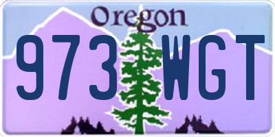 OR license plate 973WGT