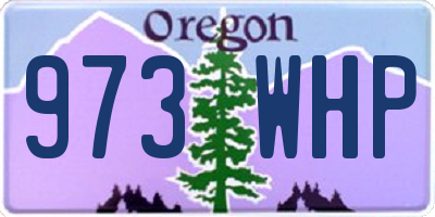 OR license plate 973WHP