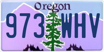 OR license plate 973WHV