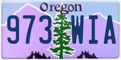 OR license plate 973WIA