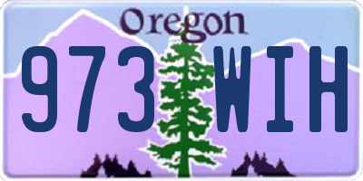 OR license plate 973WIH