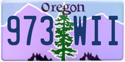 OR license plate 973WII