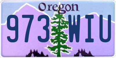 OR license plate 973WIU