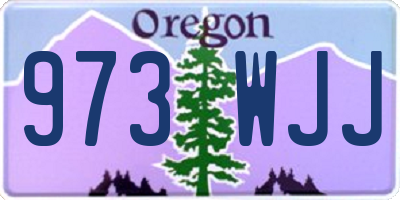 OR license plate 973WJJ