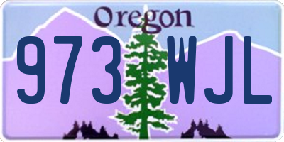 OR license plate 973WJL