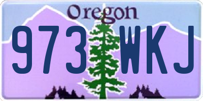 OR license plate 973WKJ