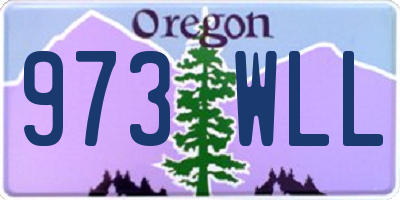 OR license plate 973WLL
