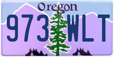 OR license plate 973WLT