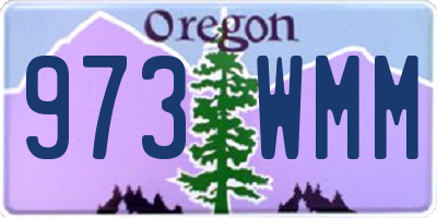 OR license plate 973WMM