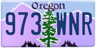 OR license plate 973WNR