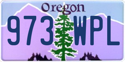 OR license plate 973WPL
