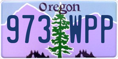 OR license plate 973WPP