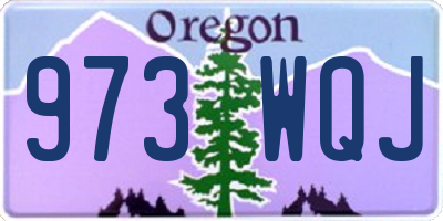 OR license plate 973WQJ