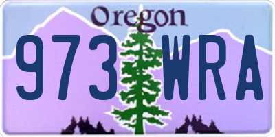OR license plate 973WRA