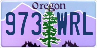 OR license plate 973WRL