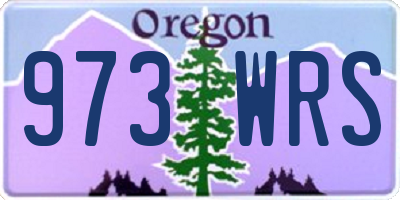 OR license plate 973WRS