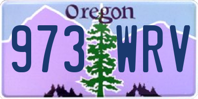 OR license plate 973WRV