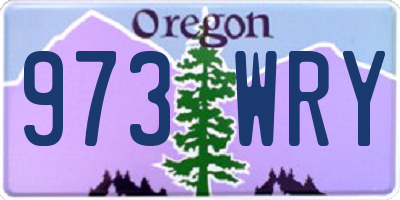 OR license plate 973WRY