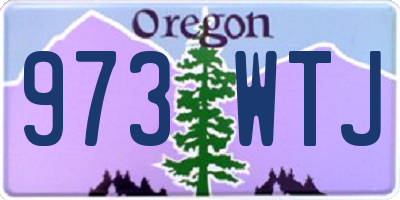 OR license plate 973WTJ