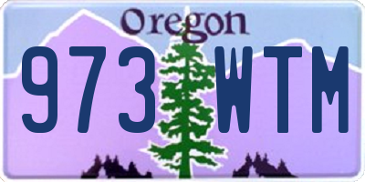 OR license plate 973WTM