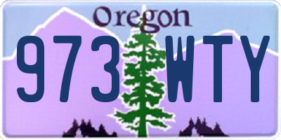 OR license plate 973WTY