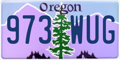 OR license plate 973WUG