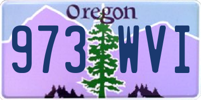 OR license plate 973WVI