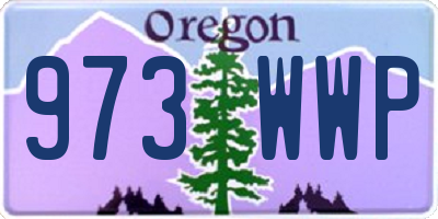 OR license plate 973WWP