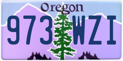 OR license plate 973WZI