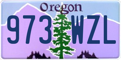 OR license plate 973WZL