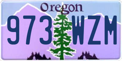 OR license plate 973WZM