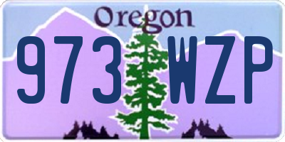 OR license plate 973WZP