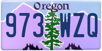 OR license plate 973WZQ