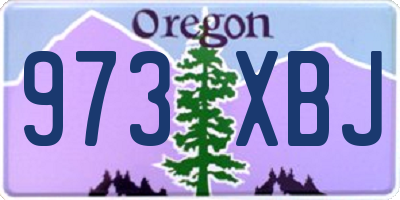 OR license plate 973XBJ