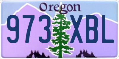 OR license plate 973XBL