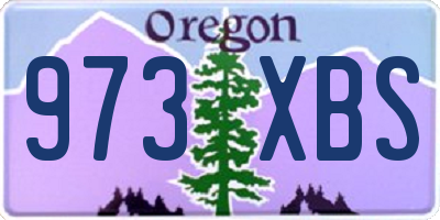 OR license plate 973XBS