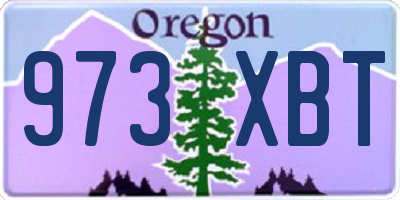 OR license plate 973XBT