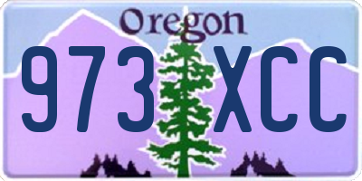 OR license plate 973XCC