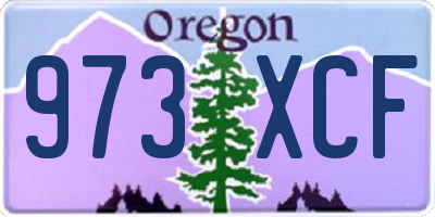 OR license plate 973XCF