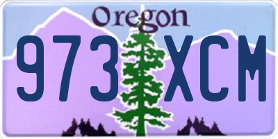 OR license plate 973XCM