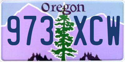 OR license plate 973XCW