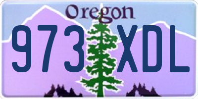 OR license plate 973XDL