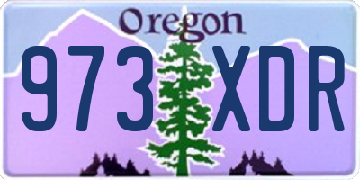 OR license plate 973XDR