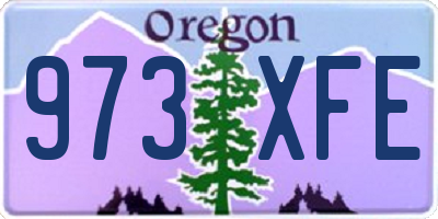 OR license plate 973XFE