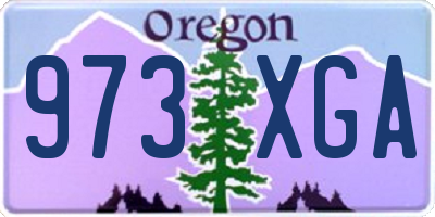 OR license plate 973XGA