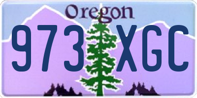 OR license plate 973XGC