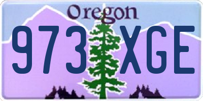 OR license plate 973XGE