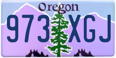 OR license plate 973XGJ