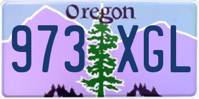OR license plate 973XGL