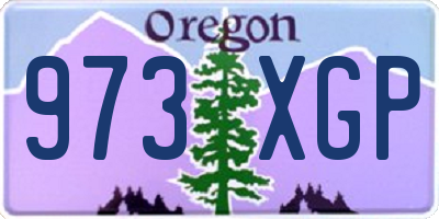 OR license plate 973XGP